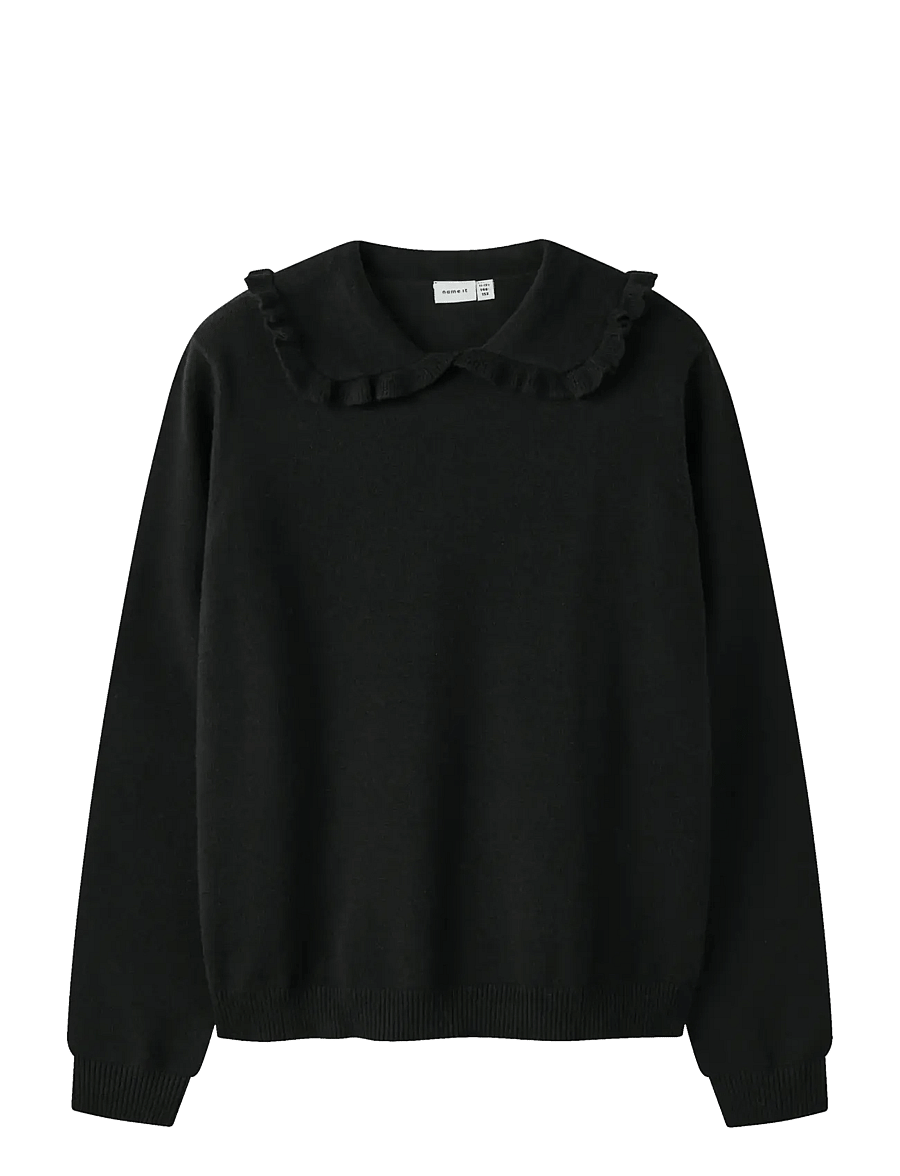 name it - NKFNELIA LS KNIT - peysur - black - 0