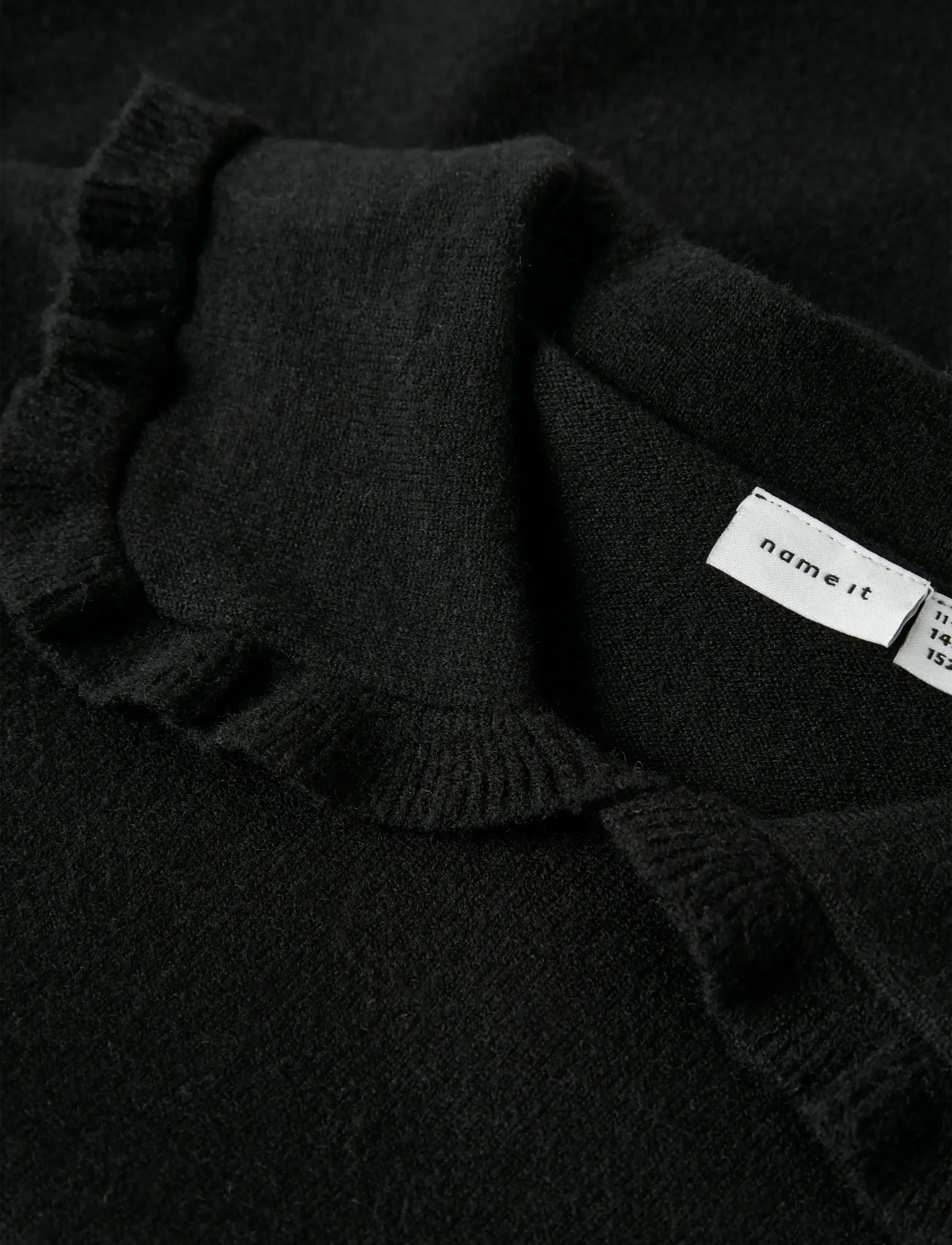 name it - NKFNELIA LS KNIT - trøjer - black - 2