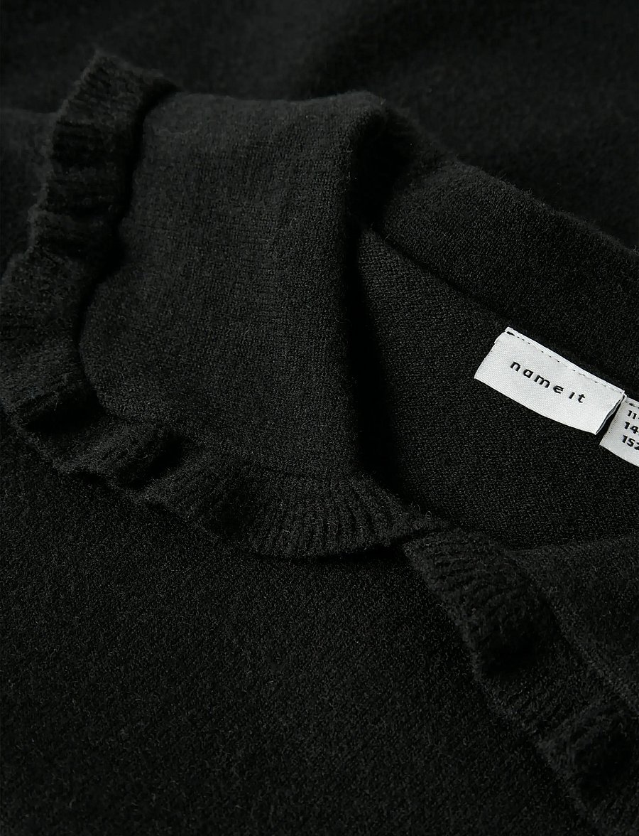 name it - NKFNELIA LS KNIT - peysur - black - 2