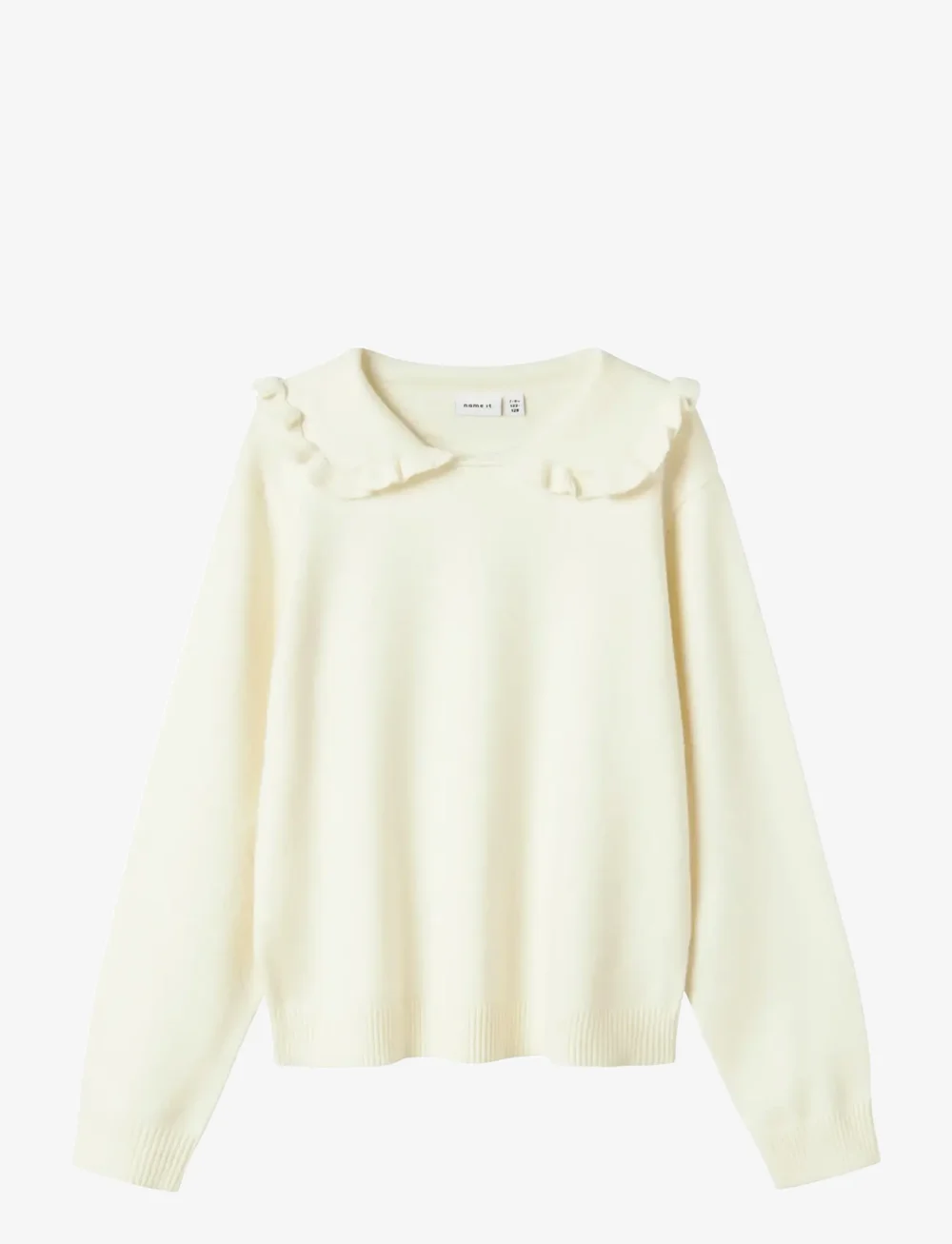 name it - NKFNELIA LS KNIT - pullover - cloud dancer - 0