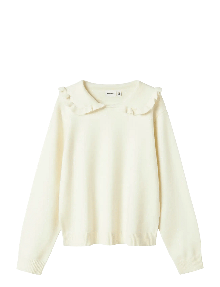name it - NKFNELIA LS KNIT - džemperi - cloud dancer - 1
