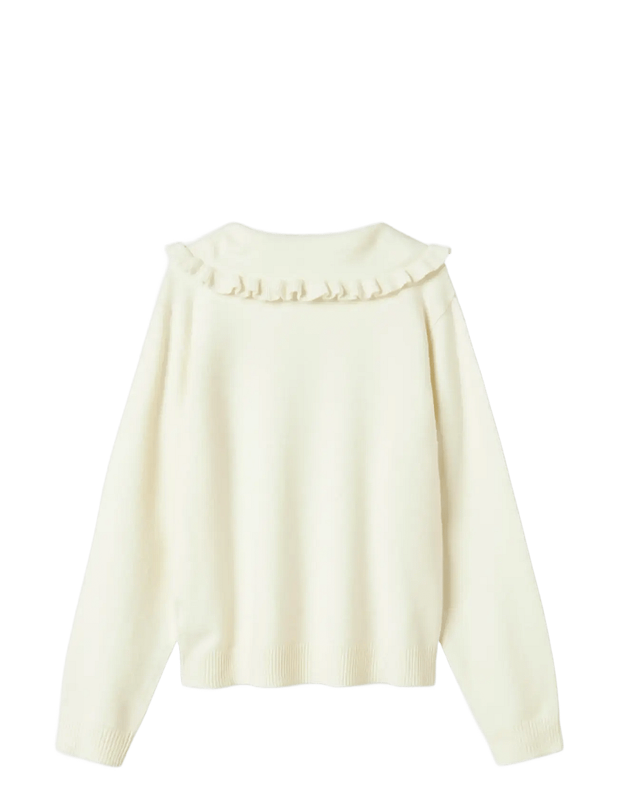 name it - NKFNELIA LS KNIT - džemperi - cloud dancer - 2