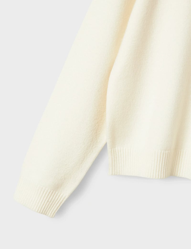 name it - NKFNELIA LS KNIT - trøjer - cloud dancer - 3