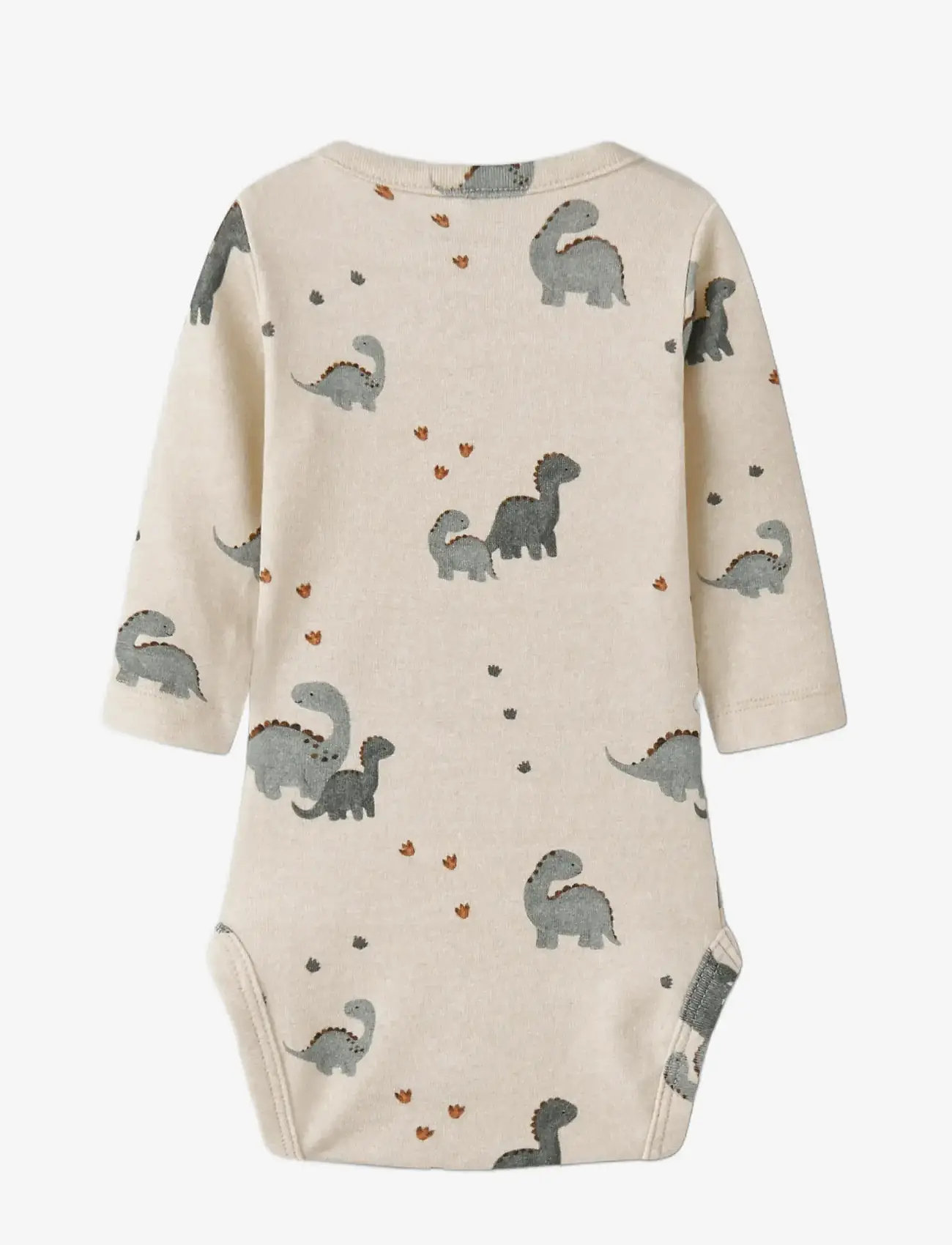 name it - NBMNOHR LS BODY - langærmede bodyer - peyote melange - 1