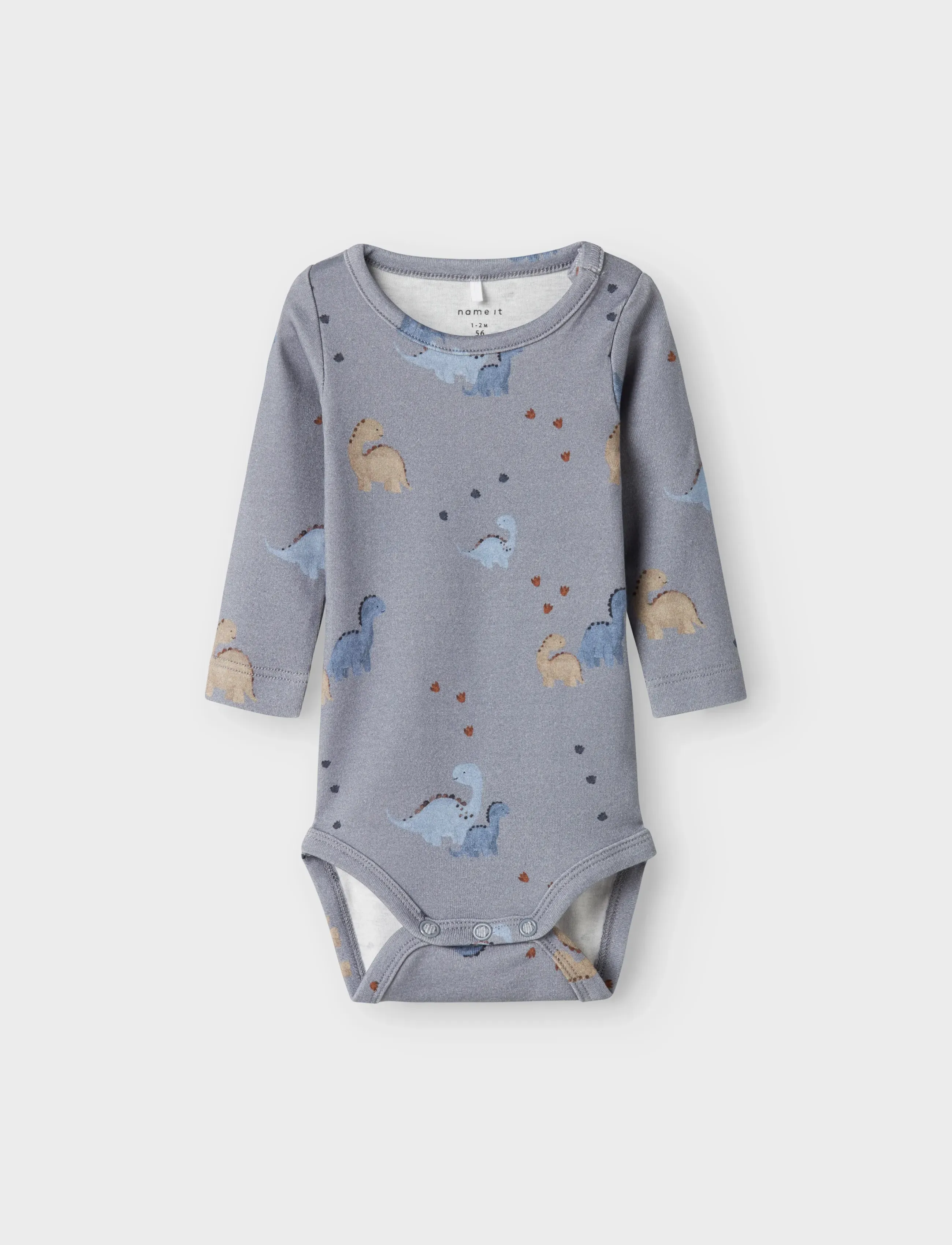 name it Nbmnohr Ls Body, 50, Bodys, Blau - Long-sleeved, Kinder