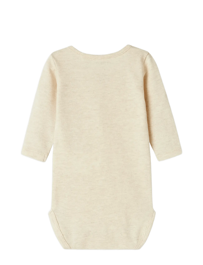 name it - NBMNOTE LS BODY - pitkähihaiset bodyt - peyote melange - 2