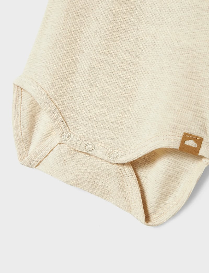 name it - NBMNOTE LS BODY - pitkähihaiset bodyt - peyote melange - 3