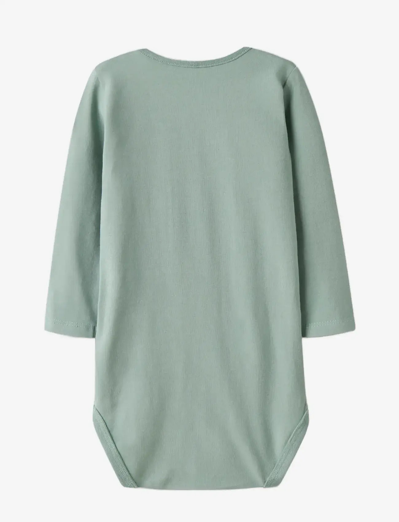 name it - NBMNUTS LS BODY BOX - langærmede bodyer - jadeite - 1