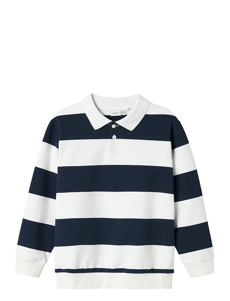 name it - NKMLEOPOLD LS NREG SWEAT UNB - pikkade varrukatega polod - bright white - 1