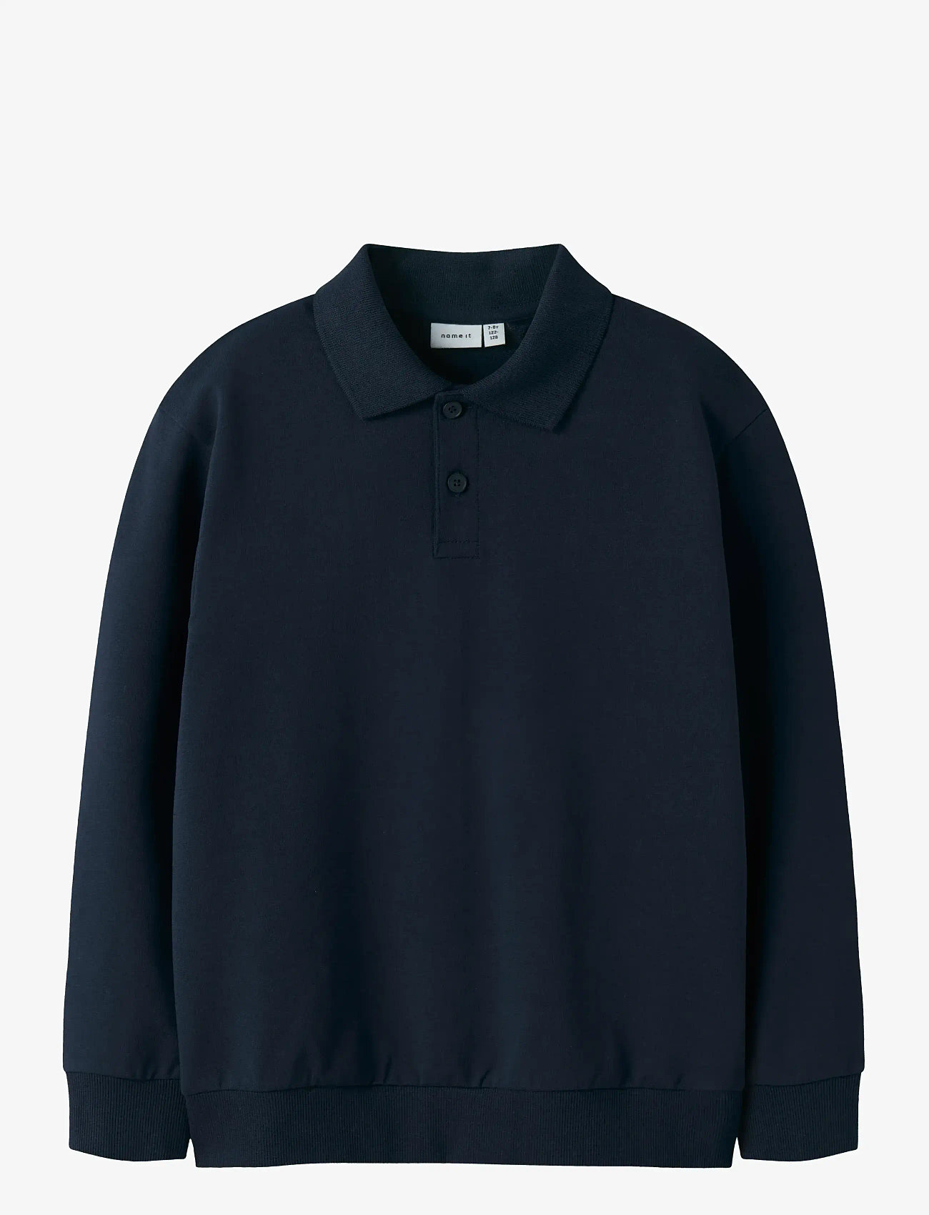 name it - NKMLEOPOLD LS NREG SWEAT UNB - long-sleeved polos - navy blazer - 0