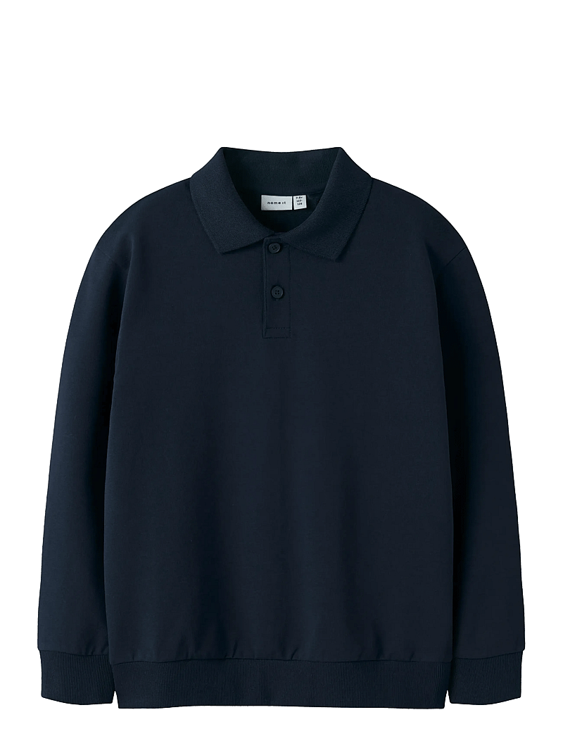 name it - NKMLEOPOLD LS NREG SWEAT UNB - long-sleeved polos - navy blazer - 0