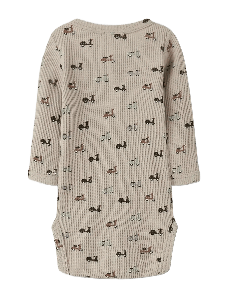 name it - NBMNOOTER LS BODY - langärmelige bodys - island fossil - 2