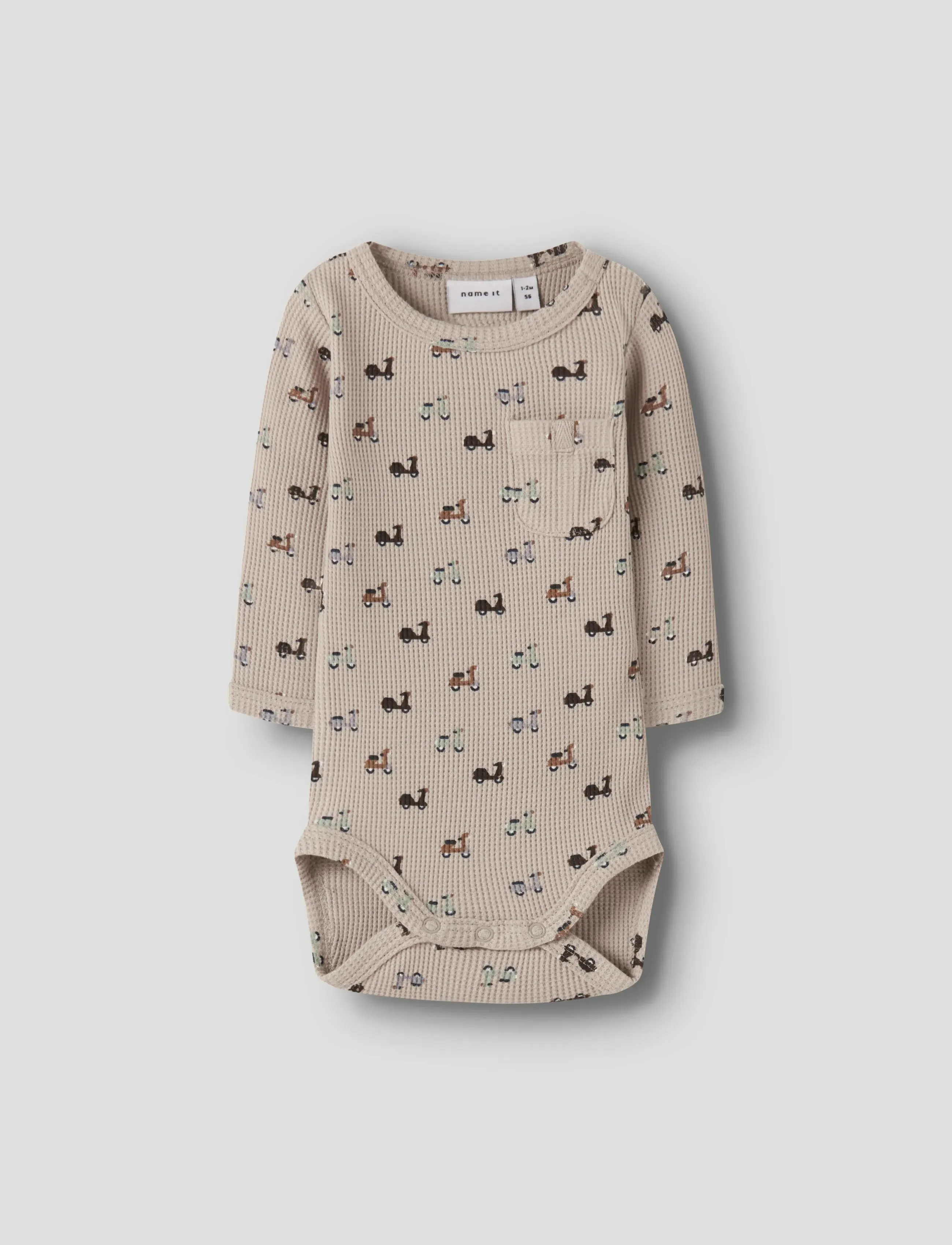 name it Nbmnooter Ls Body, 50, Bodys, Beige - Long-sleeved, Kinder