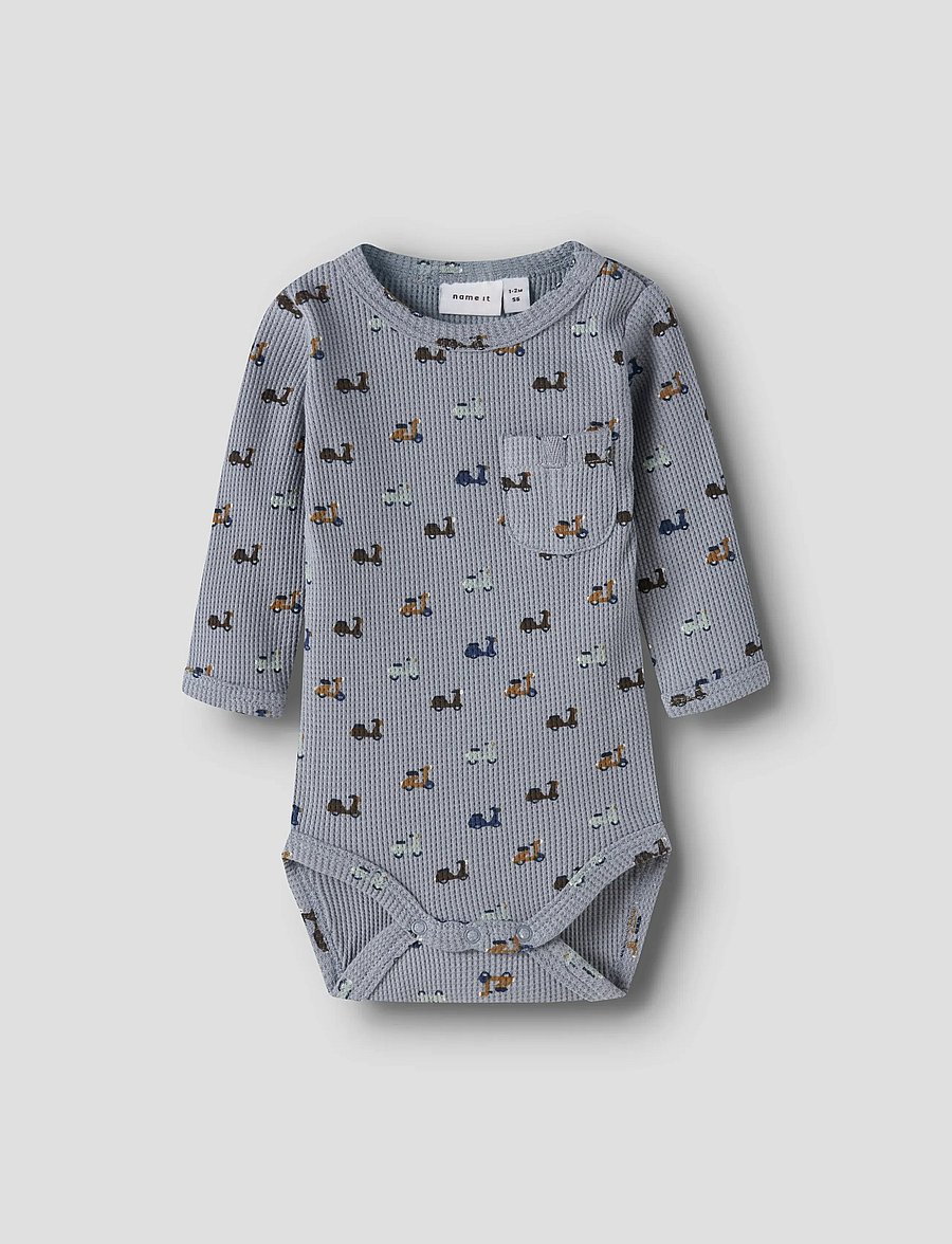 name it - NBMNOOTER LS BODY - langärmelige bodys - tradewinds - 0
