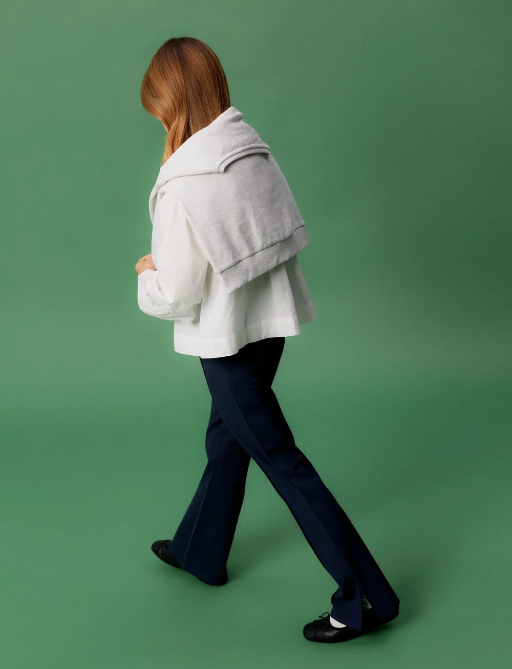 name it - NKFLEANDRE FLARE PANT - byxor - navy blazer - 0