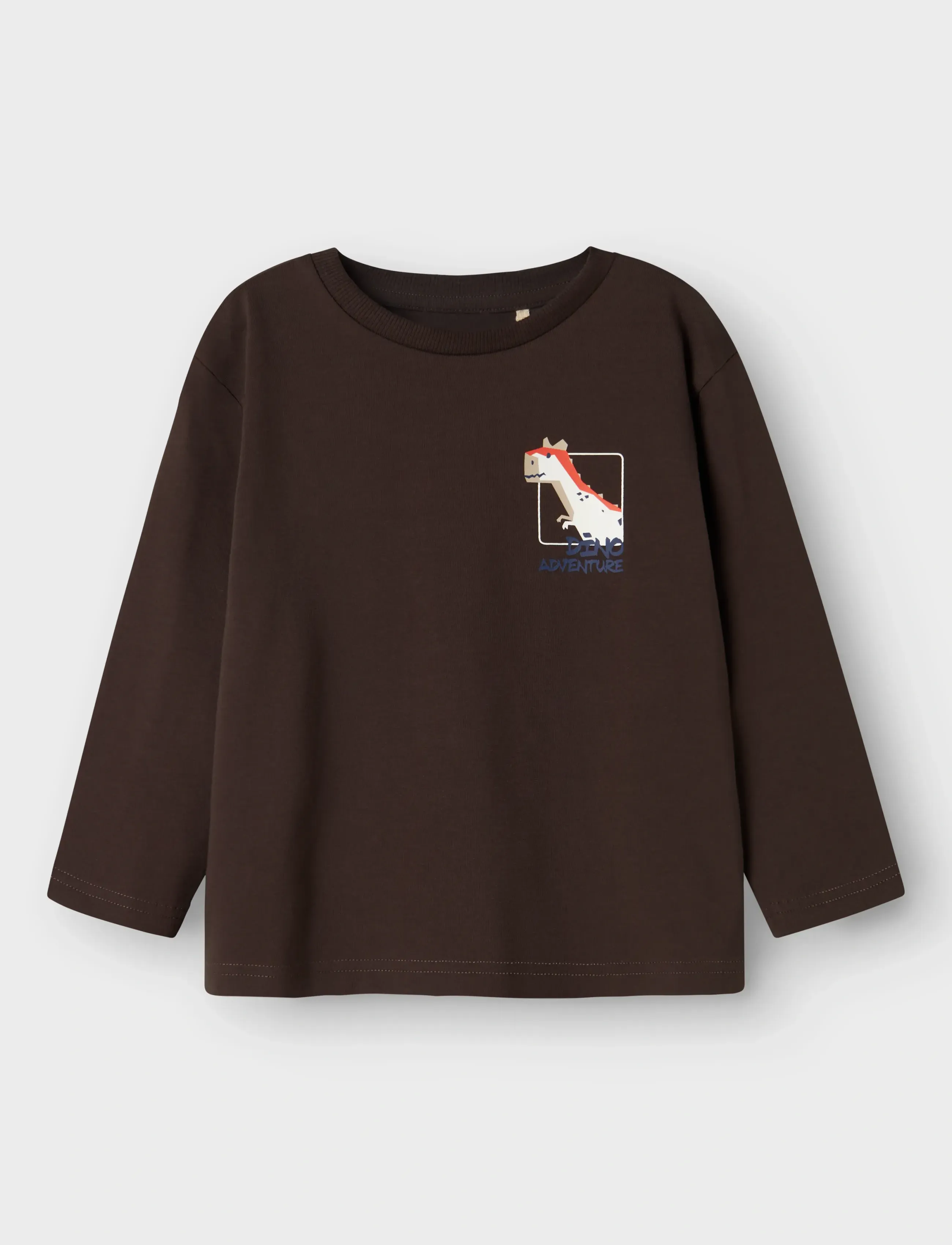 name it NMMNATHAN LS NREG TOP BOX - Topy i Koszulki - DELICIOSO / brown