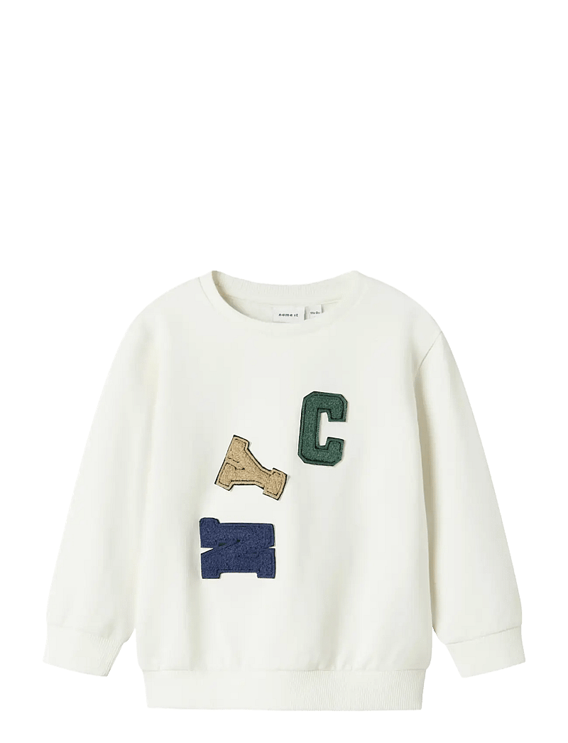 name it - NMMNOTUS LS NREG SWEAT BRU - sweatshirts - cloud dancer - 1