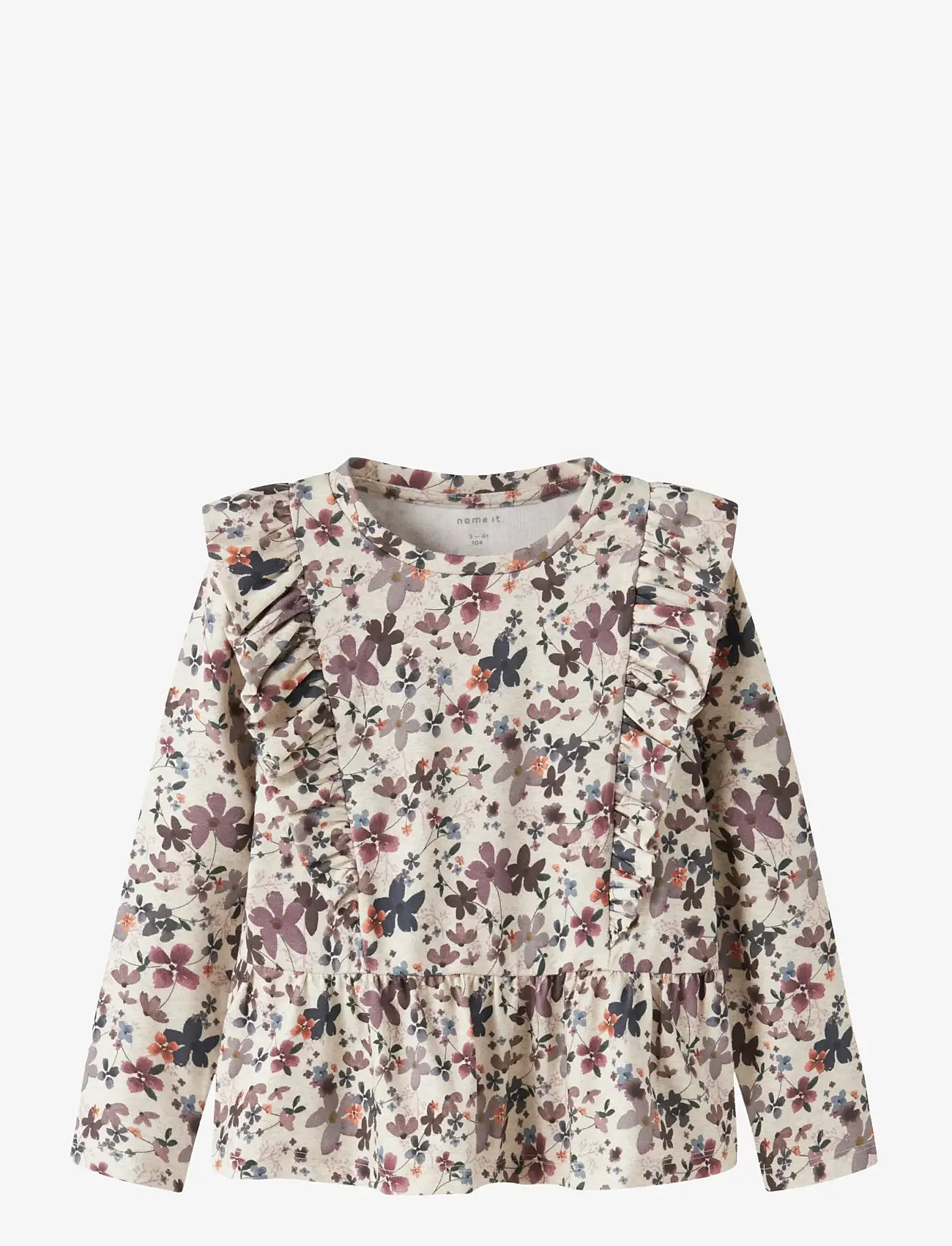 name it - NMFNALINE LS TOP - long-sleeved t-shirts - peyote melange - 0