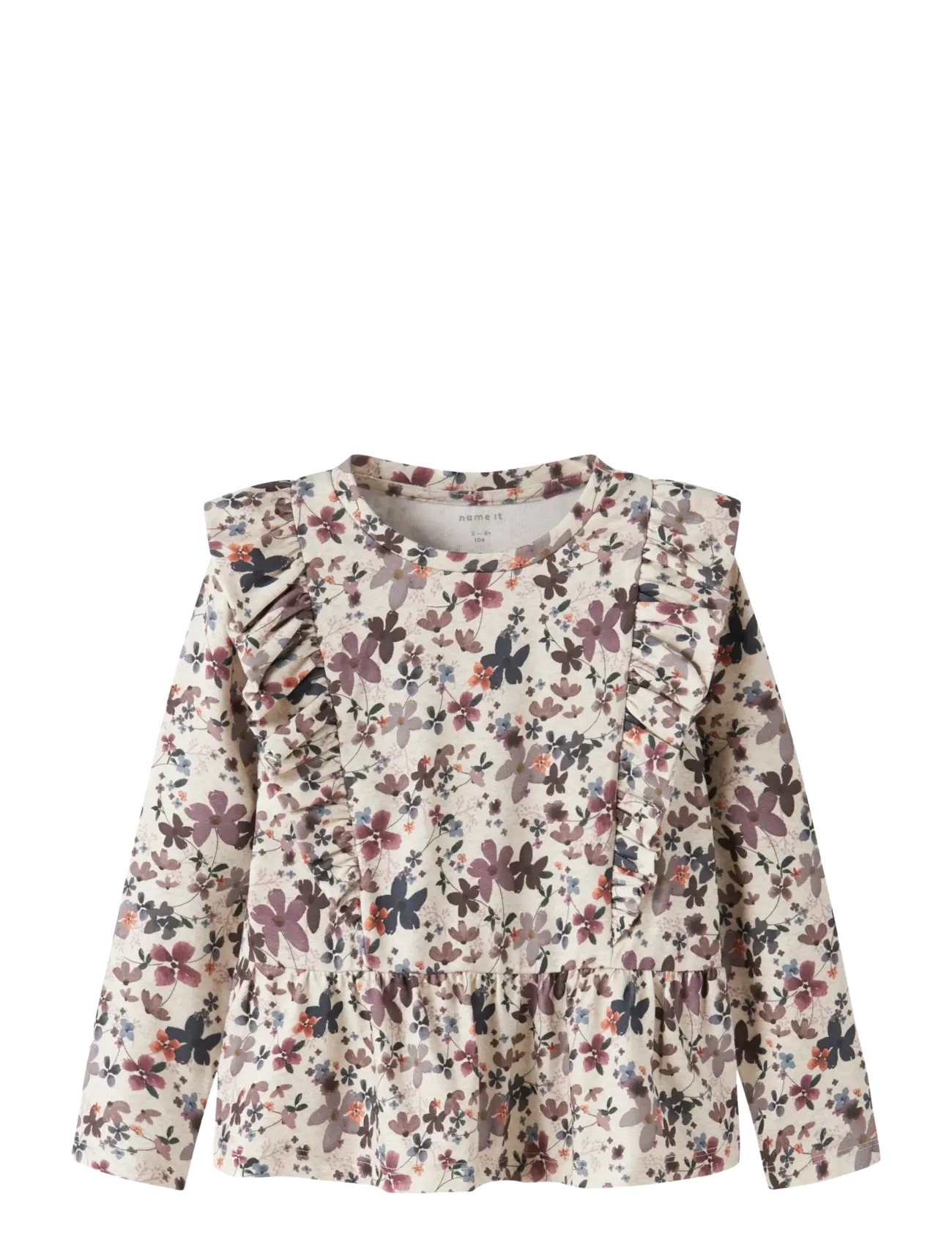 name it NMFNALINE LS TOP - 4 for 3 - PEYOTE MELANGE / pink/rose