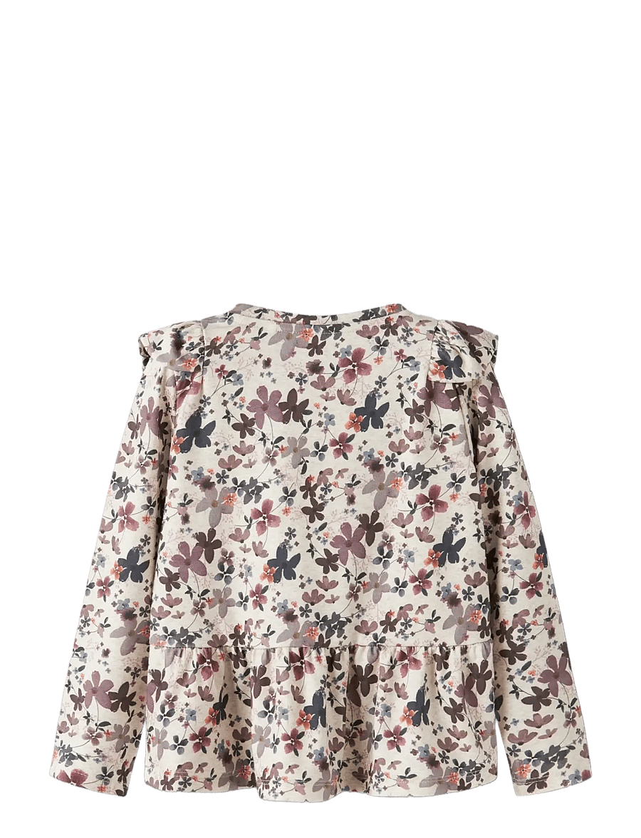 name it - NMFNALINE LS TOP - pikkade varrukatega t-särgid - peyote melange - 1