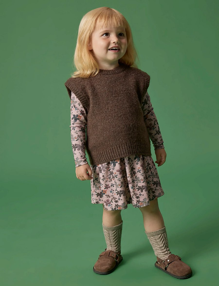 name it - NMFNALINE LS DRESS - langärmelige babykleider - burnished lilac - 4