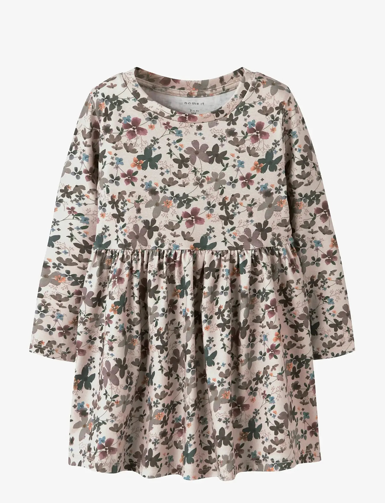 name it - NMFNALINE LS DRESS - pikkade varrukatega beebi kleidid - peyote melange - 0