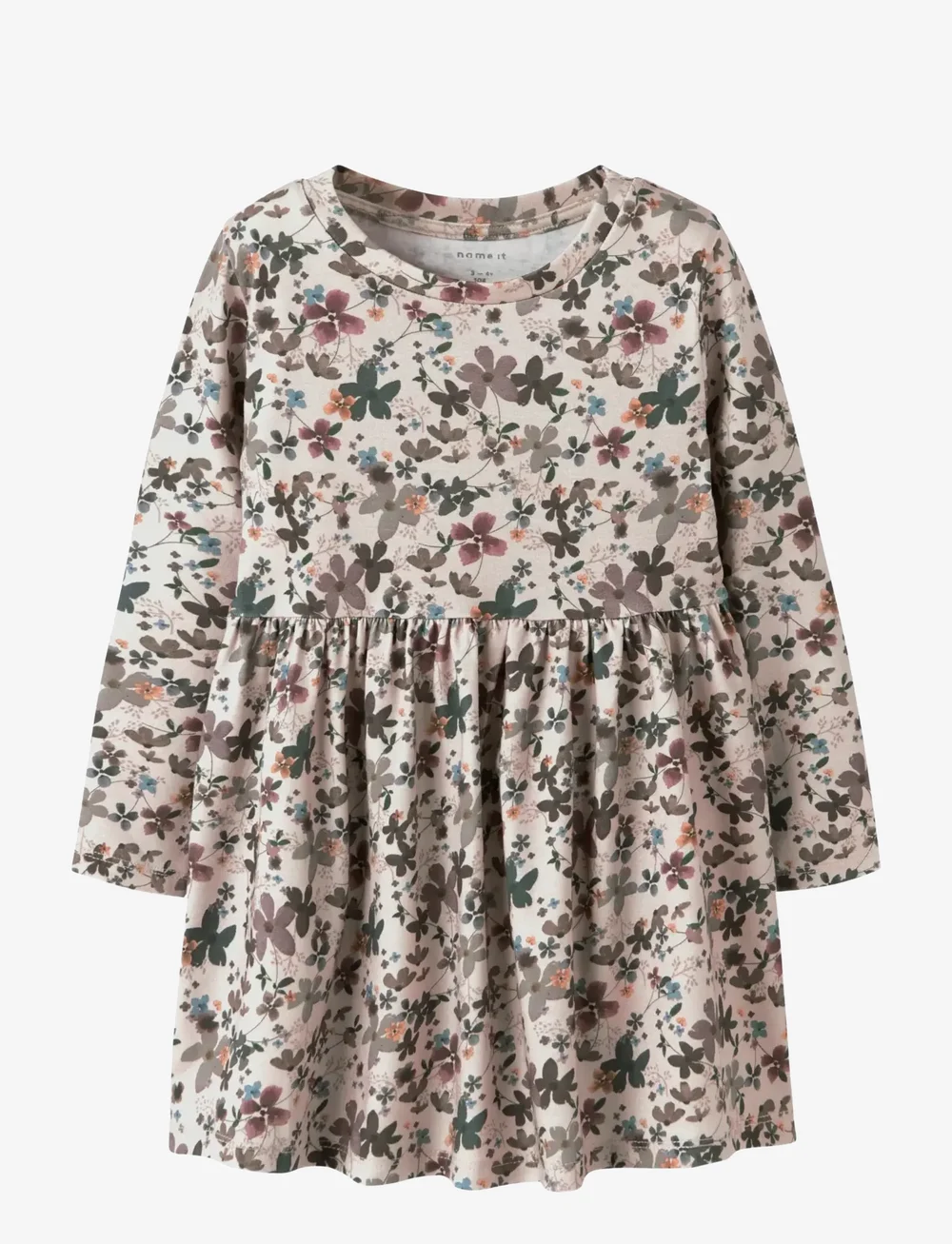name it - NMFNALINE LS DRESS - långärmade babyklänningar - peyote melange - 0