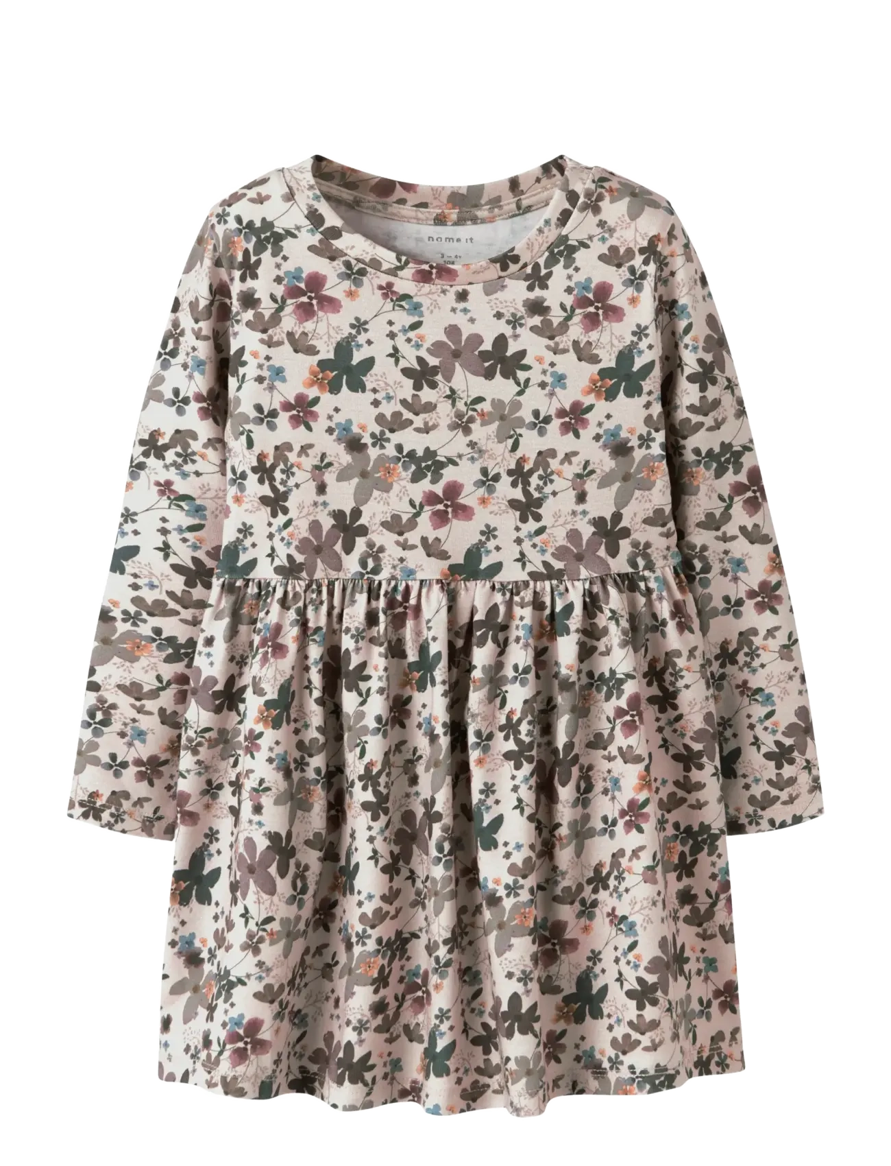 name it - NMFNALINE LS DRESS - langärmelige freizeitkleider - peyote melange - 1