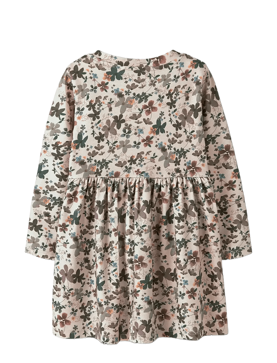 name it - NMFNALINE LS DRESS - långärmade babyklänningar - peyote melange - 2