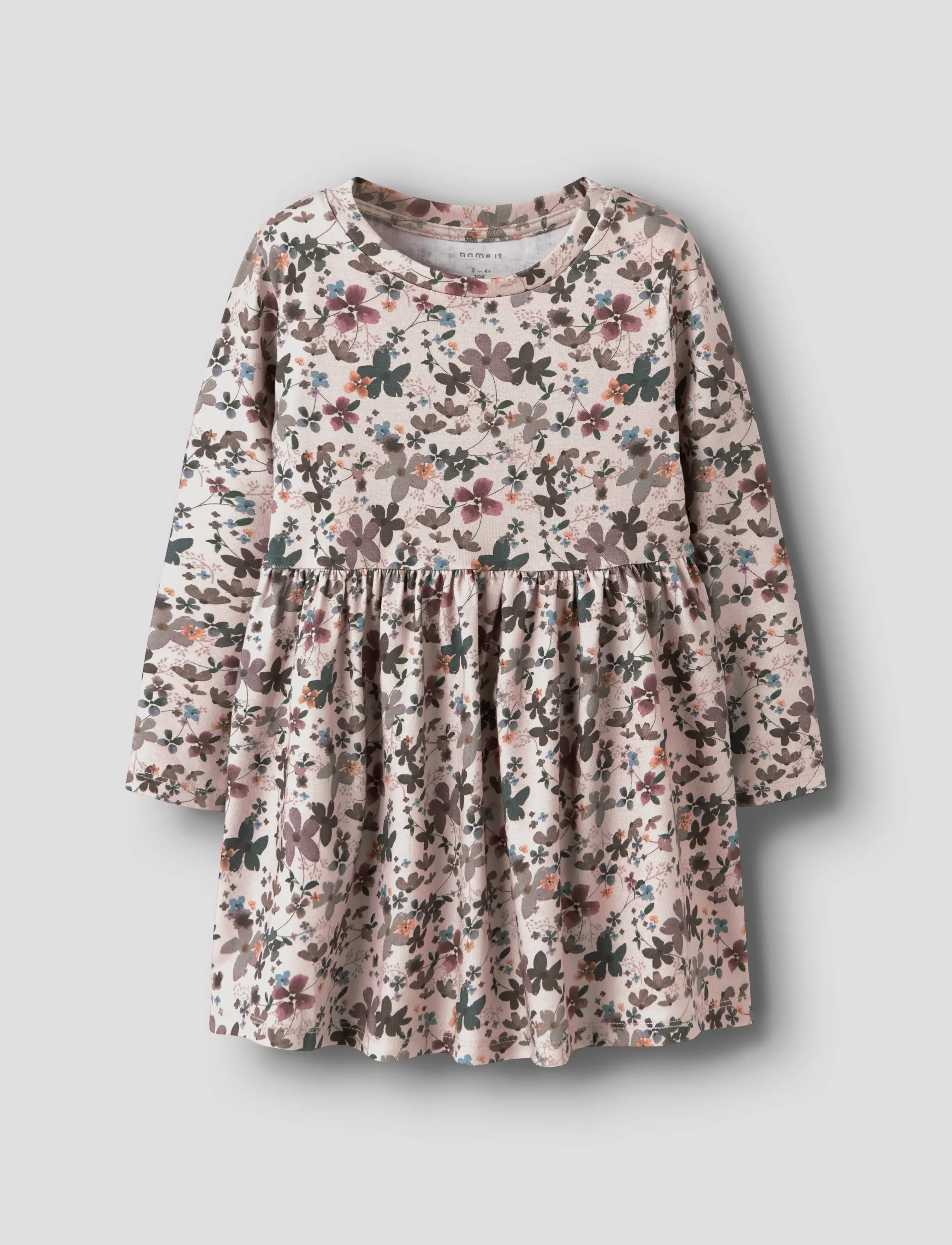 name it NMFNALINE LS DRESS - Baby-Kleider - PEYOTE MELANGE / pink/rose