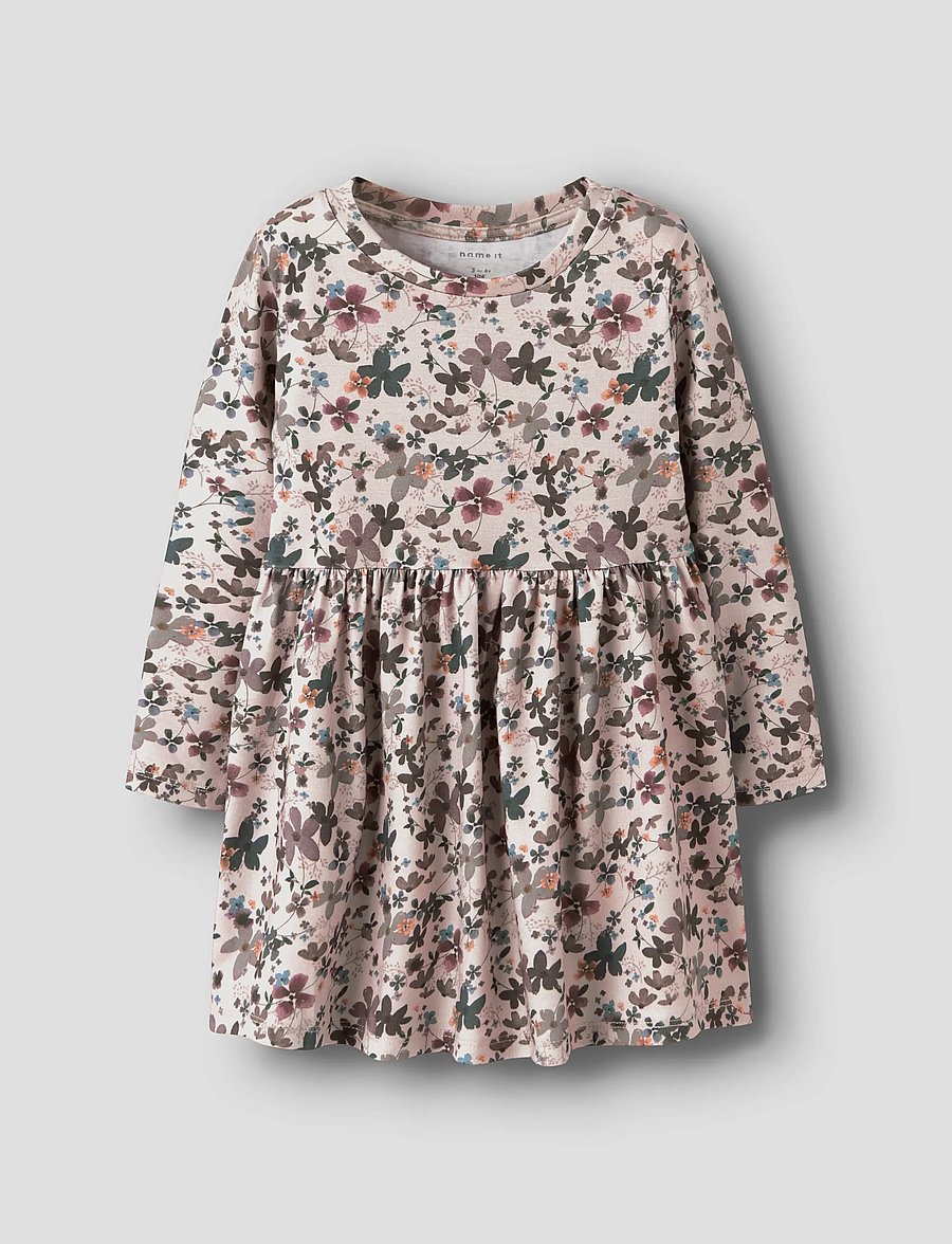 name it - NMFNALINE LS DRESS - långärmade babyklänningar - peyote melange - 0