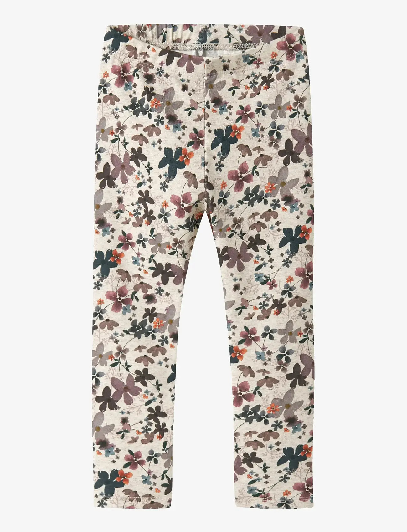 name it - NMFNALINE SLIM LEGGING - efterårstøj - peyote melange - 0