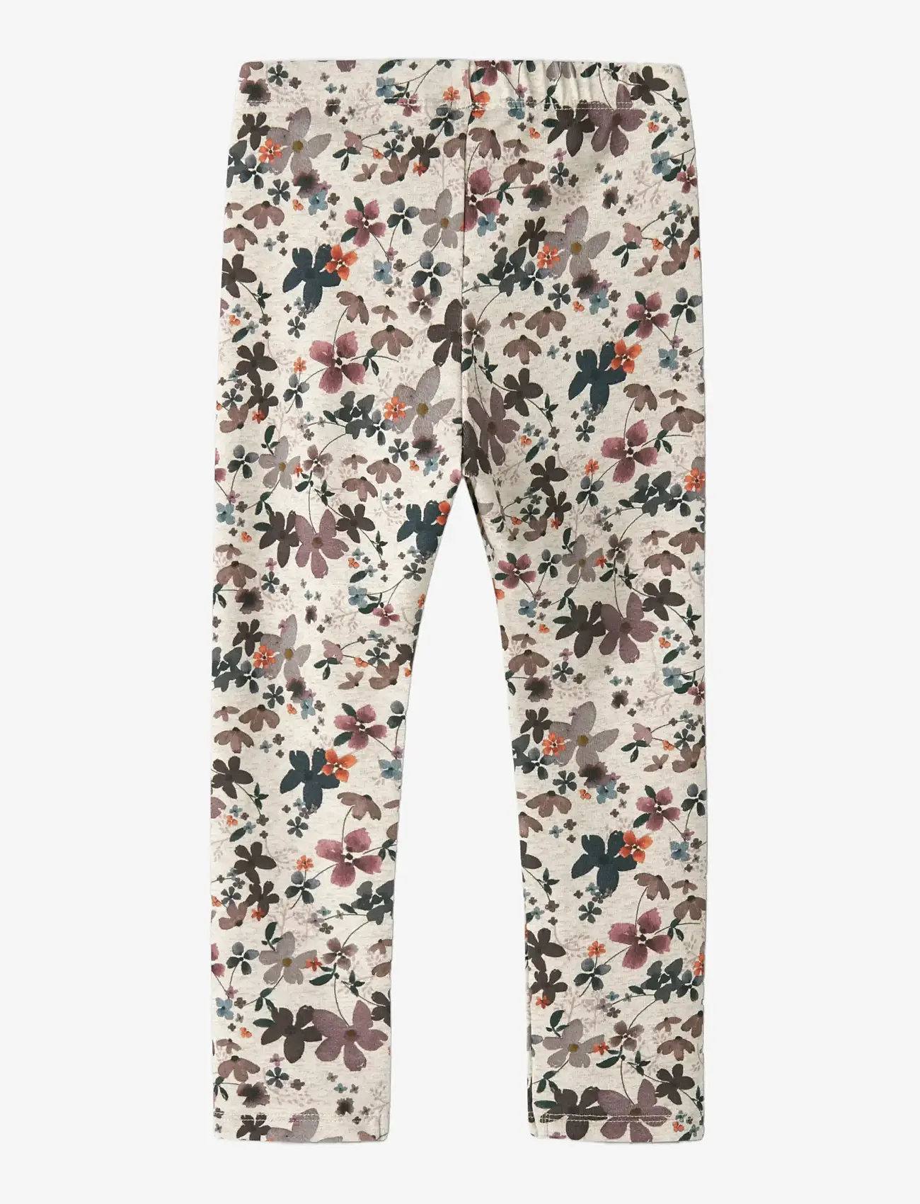 name it - NMFNALINE SLIM LEGGING - efterårstøj - peyote melange - 1