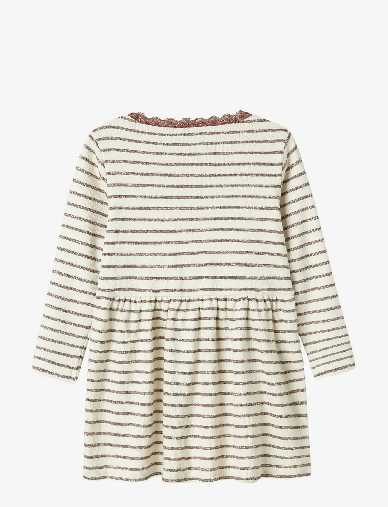 name it - NMFNETTE LS DRESS - långärmade vardagsklänningar - peppercorn - 1