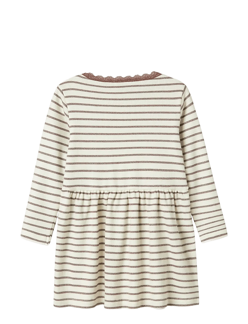 name it - NMFNETTE LS DRESS - långärmade vardagsklänningar - peppercorn - 1