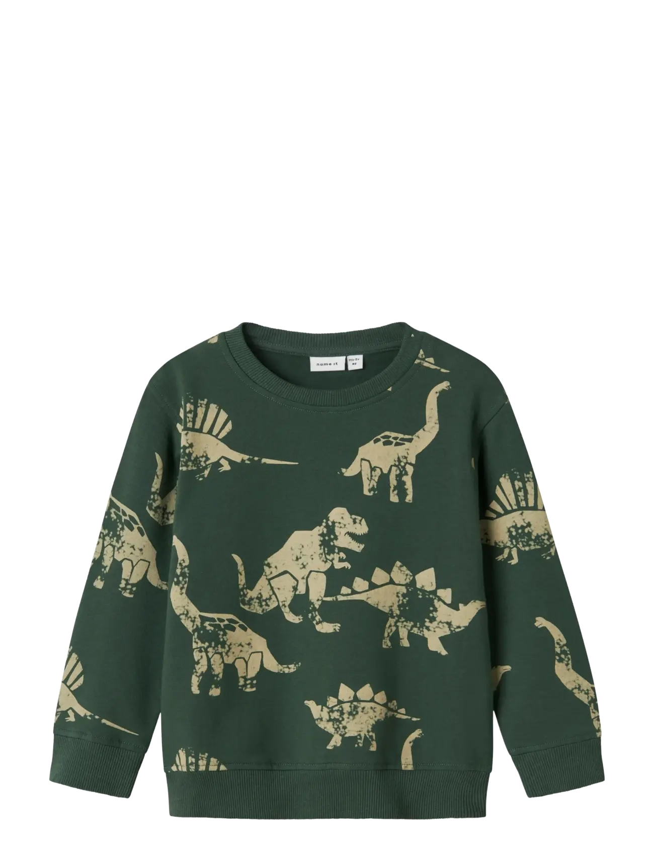 name it NMMNILAUS LS NREG SWEAT BRU - App deal - GARDEN TOPIARY / khaki/green