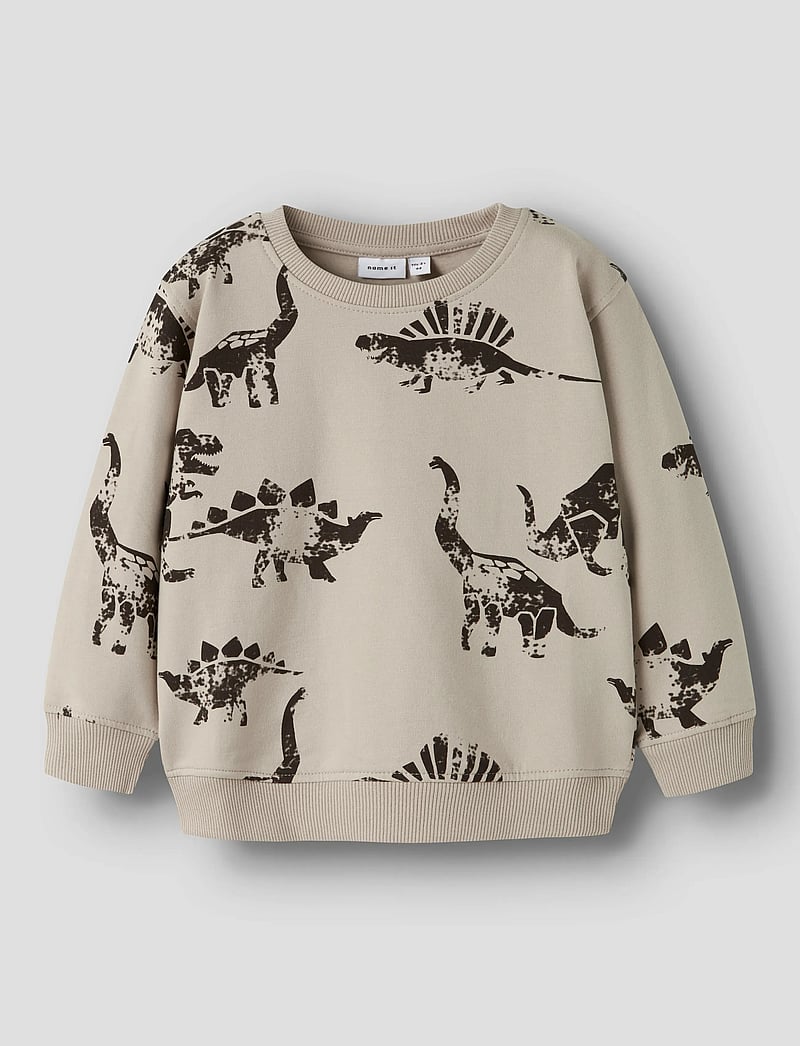 name it - NMMNILAUS LS NREG SWEAT BRU - sweatshirts - island fossil - 0