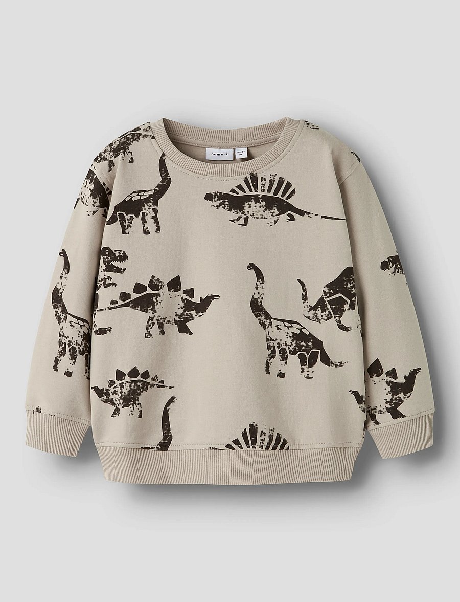 name it - NMMNILAUS LS NREG SWEAT BRU - sweatshirts - island fossil - 0