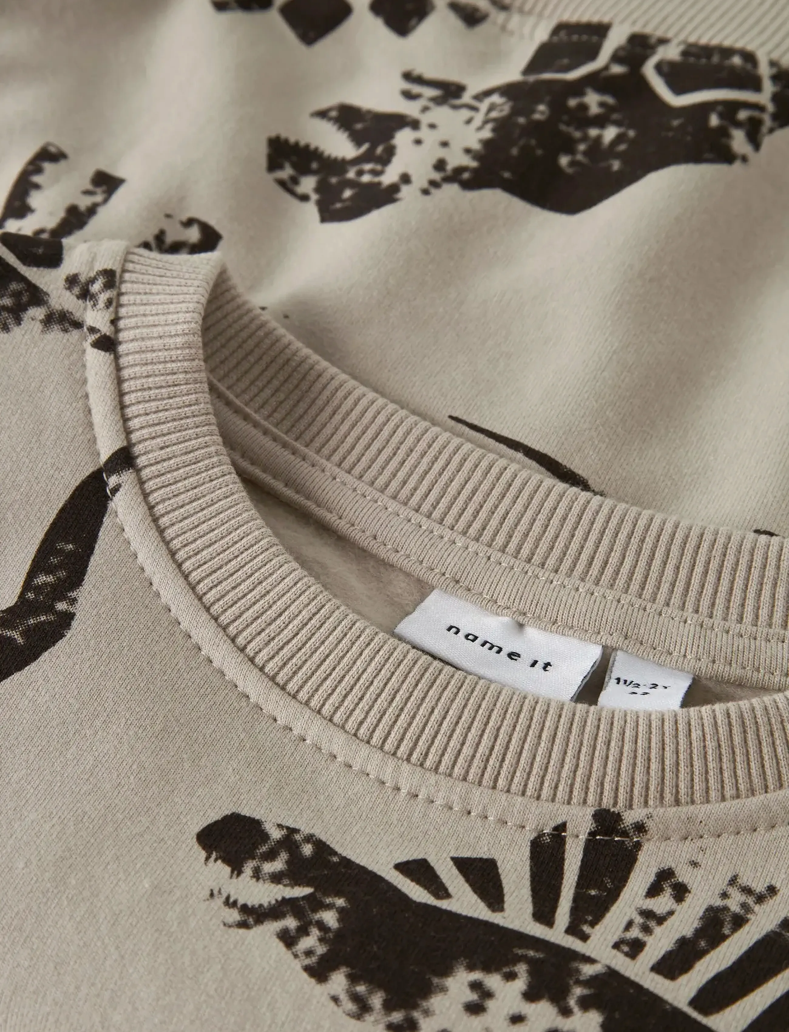 name it - NMMNILAUS LS NREG SWEAT BRU - sweatshirts - island fossil - 4