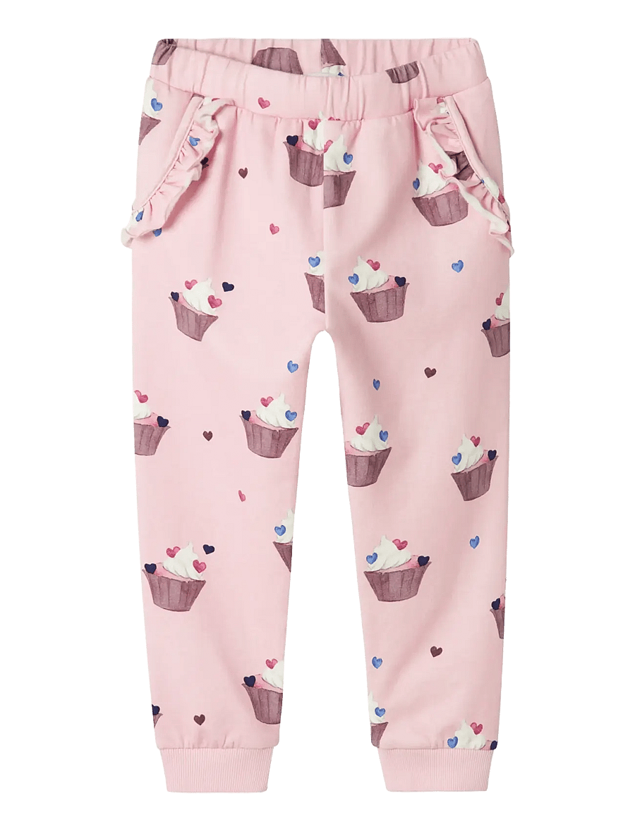 name it - NMFNAYA SWEAT PANT BRU - mjukisbyxor - sweet dreams - 1
