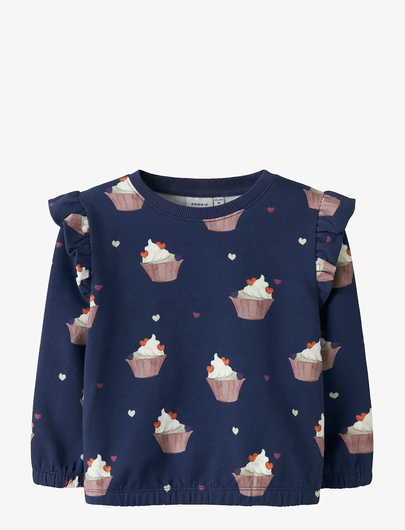 name it - NMFNAYA SWEAT BRU - efterårstøj - blueprint - 0