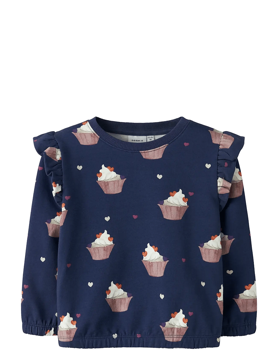 name it - NMFNAYA SWEAT BRU - sweatshirts - blueprint - 1