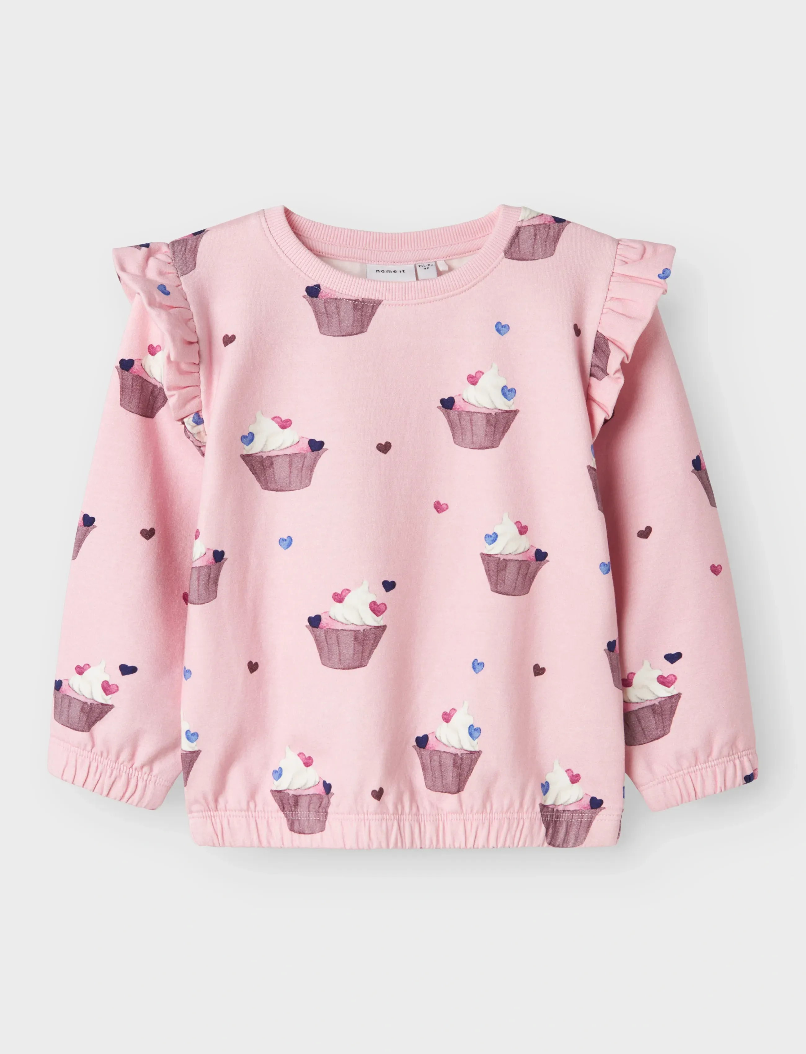 name it Nmfnaya Sweat Bru, 104, Pink, Sweatshirts & Hættetrøjer > Sweatshirts, Børn