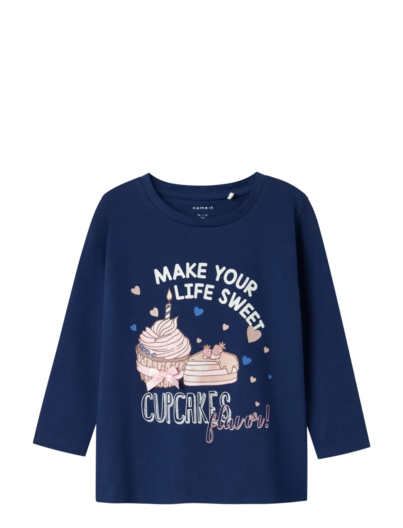 name it NMFNICHOLA LS TOP BOX - 4 for 3 - BLUEPRINT / navy