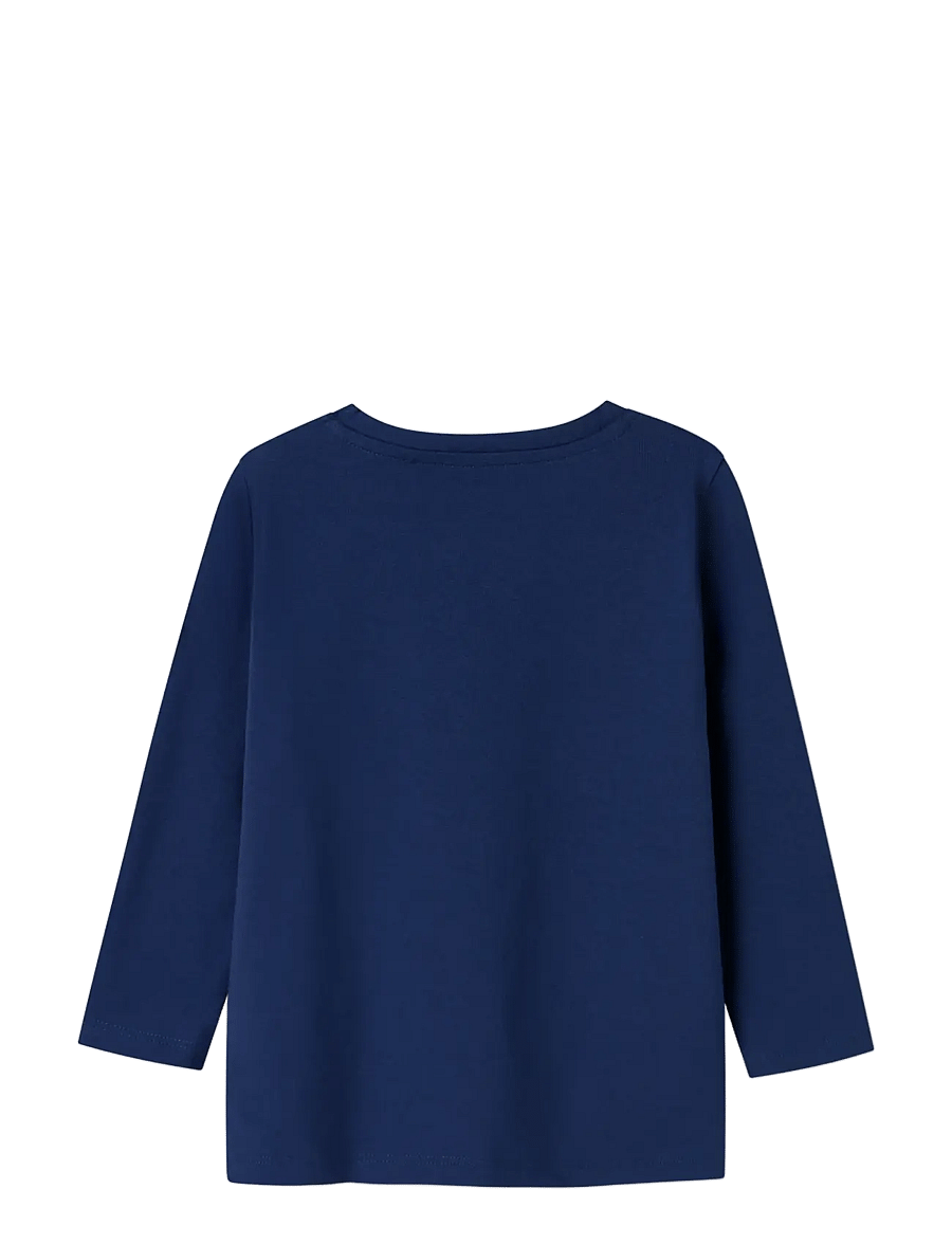 name it - NMFNICHOLA LS TOP BOX - pikkade varrukatega t-särgid - blueprint - 1
