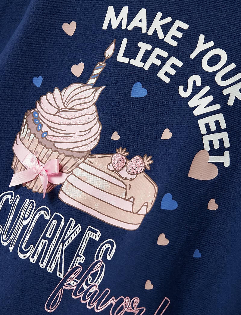 name it - NMFNICHOLA LS TOP BOX - langärmelig - blueprint - 2