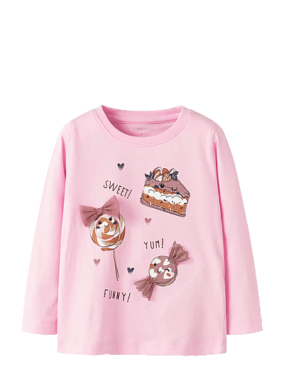 name it NMFNINNA LS TOP BOX - Long-sleeved t-shirts - SWEET DREAMS / pink/rose