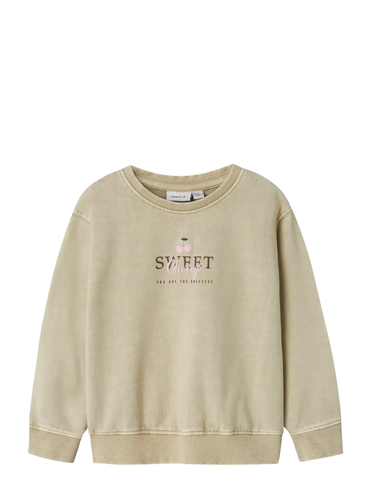name it NMFNADENA NREG SWEAT BRU - Riided - ISLAND FOSSIL / beige