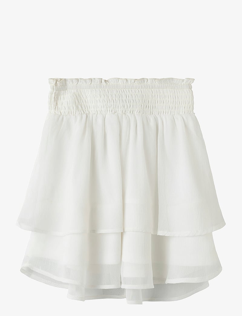 name it - NKFFEDOLINA SKIRT - miniseelikud - bright white - 0