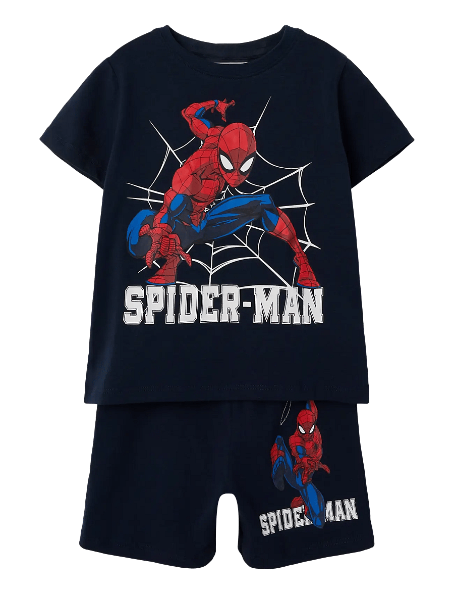 name it - NMMMUS SPIDER SS NIGHTSET MAR - pyjamasets - dark sapphire - 0
